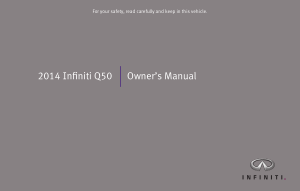 2014 Infiniti Q50 Owner Manual